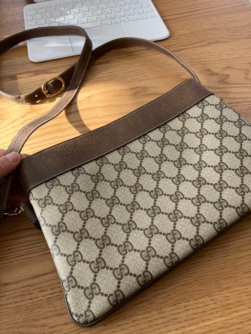 GUCCI オールドグッチ GGキャンバス ショルダーバッグ