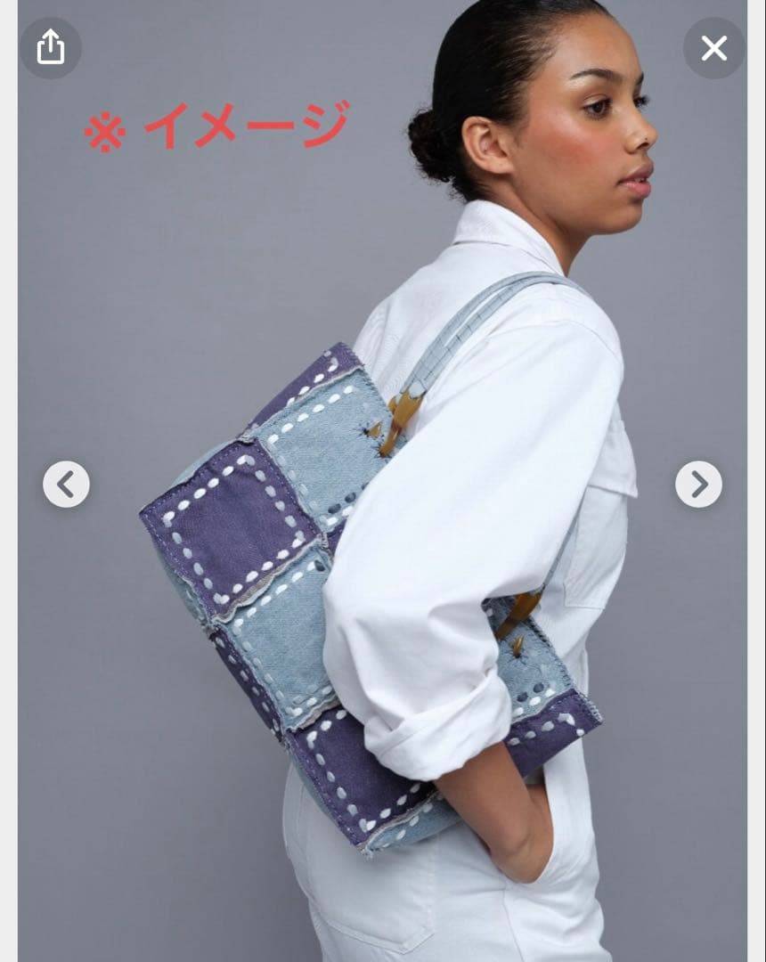 jumin puech ジャマンピュエッシュ ショルダーバッグ デニム素材