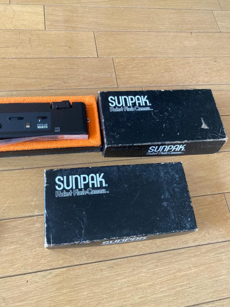 SUNPAK SP1000 収納式ファインダーカメラ 2台 デッドストック 昭和