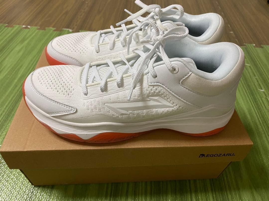 エゴザル　エゴブレイズ ホワイト×オレンジ　27cm