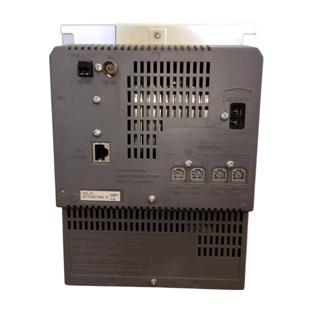 コンポ Panasonic SC‑PM770SD／5CDチェンジャー SD MD