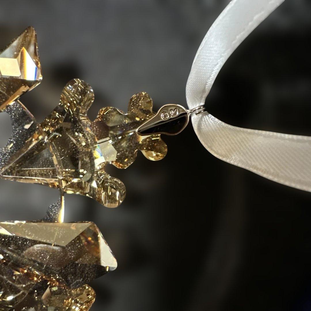 Swarovski 雪の結晶型オーナメント