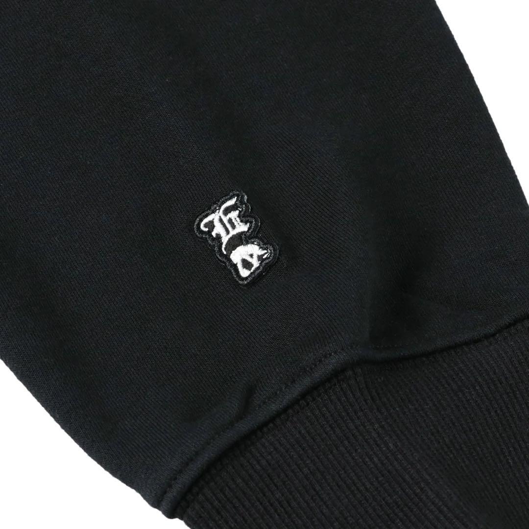 エゴザル　スウェット　トレーナー　エンブレムオーバーサイズドクルーネック　L