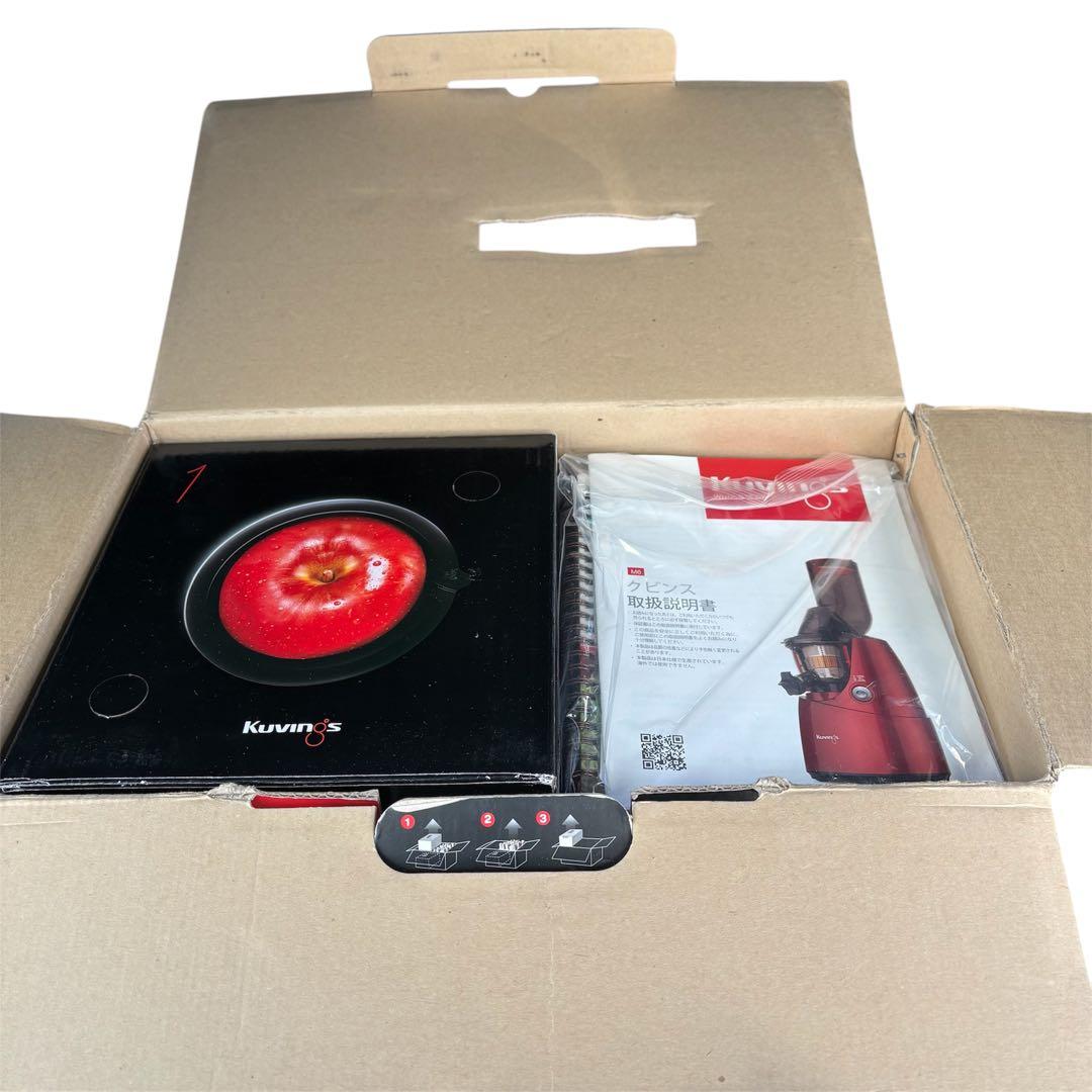 新品 未使用 KUVINGS ホールスロージューサー JSG-641M レッド