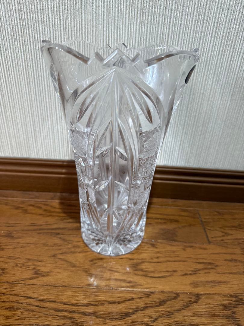 【美品】KONIG ケニッヒ クリスタルグラス ガラス 花瓶 花器 ドイツ製