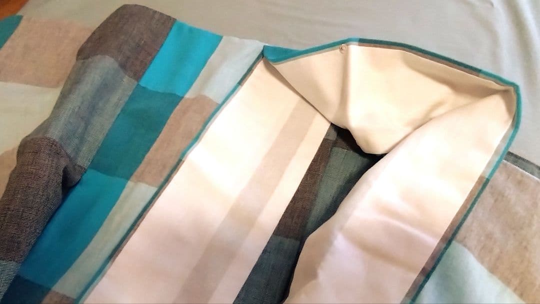 木綿着物　伊勢木綿　単衣　広衿