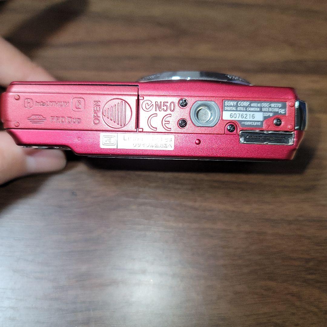 美品！SONYサイバーショット DSC-W270 純正充電器 純正ケーブル付き