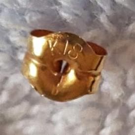 MIKIMOTO ミキモト K18 パール ピアス 片耳 三日月 ○M刻印