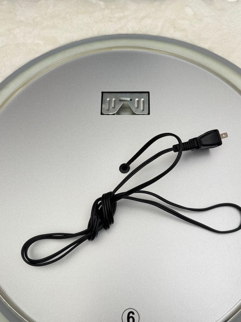 【美品】LEDライト付きミラー 直径50cm三段階調 光＋曇り止め機能付き壁掛け