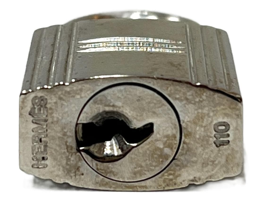 エルメス カデナ＆キー パドロック No.110 シルバー 中古品(23075※