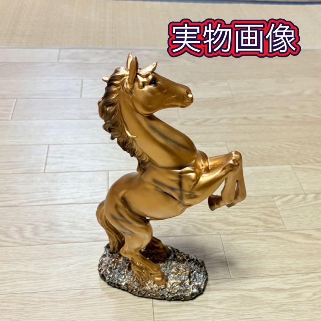 高級 金馬＆黒馬 風水 開運 置物 午年 インテリア 開運 オブジェ 高見え