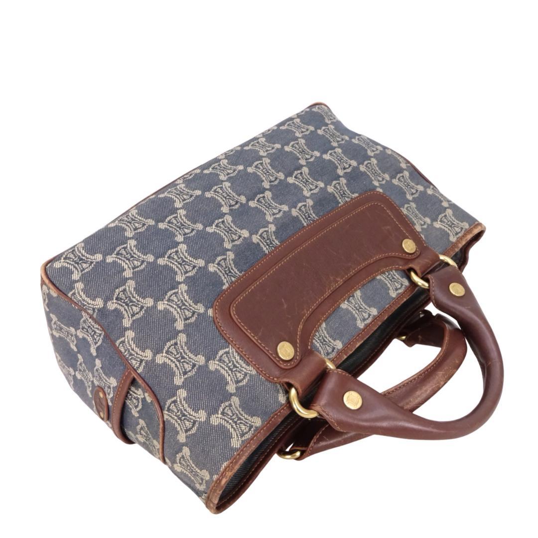 本物 ■セリーヌ■ブギーバッグ マカダム デニム ハンドバッグ トートバッグ