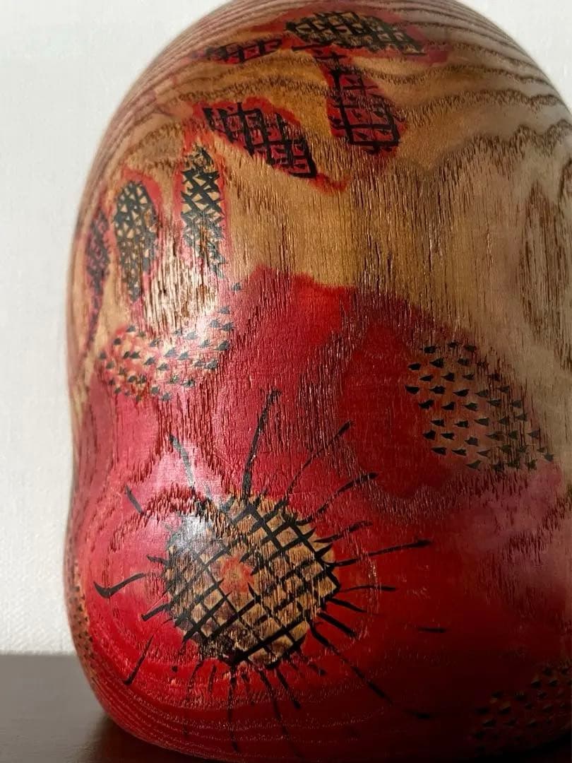 石原 日出男 Hideo 創作 こけし Kokushi doll 木製 人形