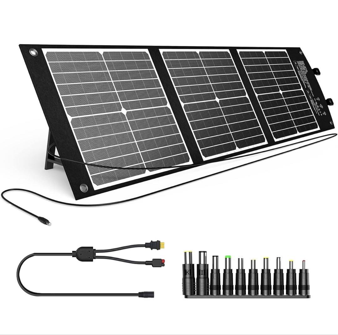 【4,980円引き‼︎】 ELECAENTA 60Ｗ ソーラーパネル 折りたたみ式