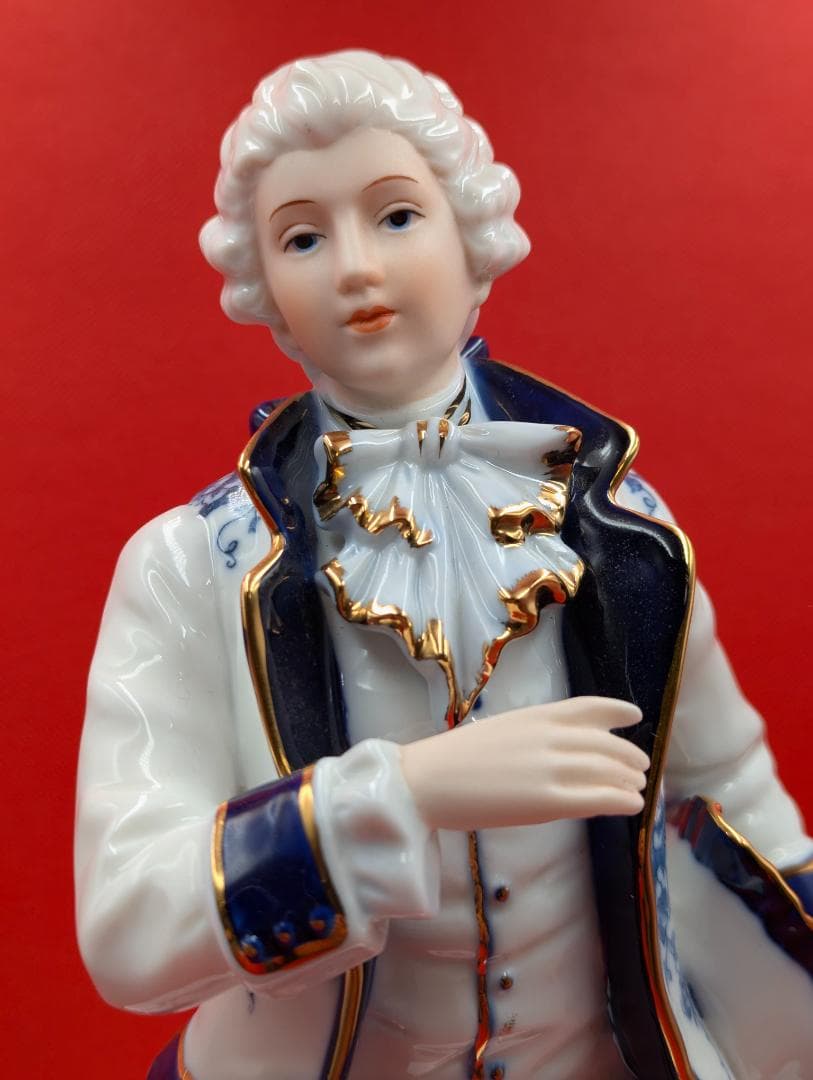 18世紀 磁器人形 Demai ORIGINAL ヨーロッパ貴族 高さ35cm