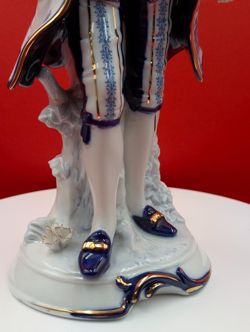 18世紀 磁器人形 Demai ORIGINAL ヨーロッパ貴族 高さ35cm