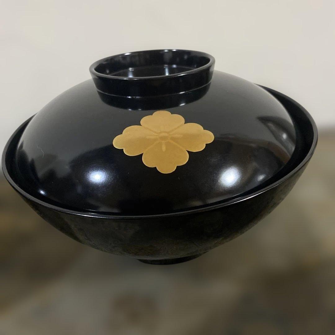 茶道具　輪島塗　煮物椀　懐石道具　5個　大振り
