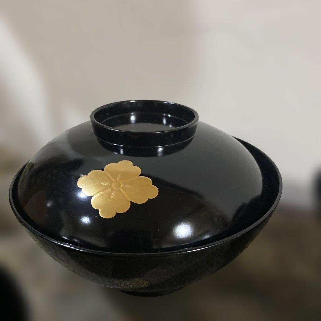 茶道具　輪島塗　煮物椀　懐石道具　5個　大振り