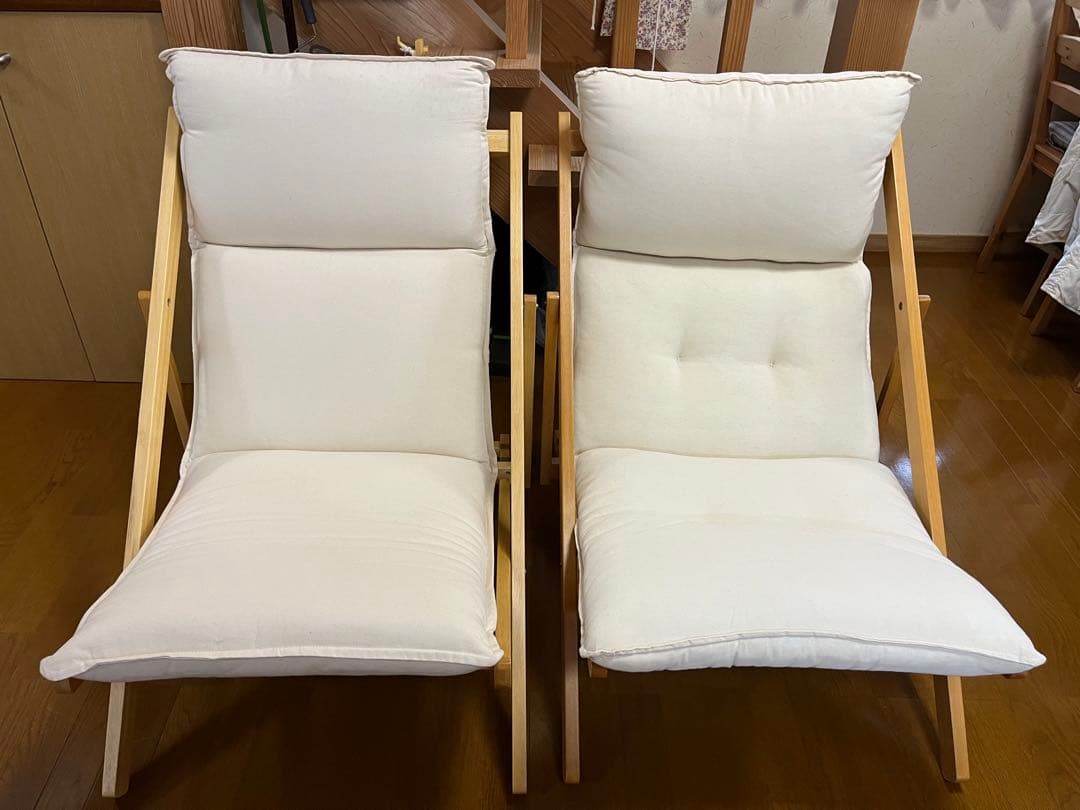 【愛知周辺手渡し大歓迎】【程度上】Pier 1 コットンリクライニングチェア