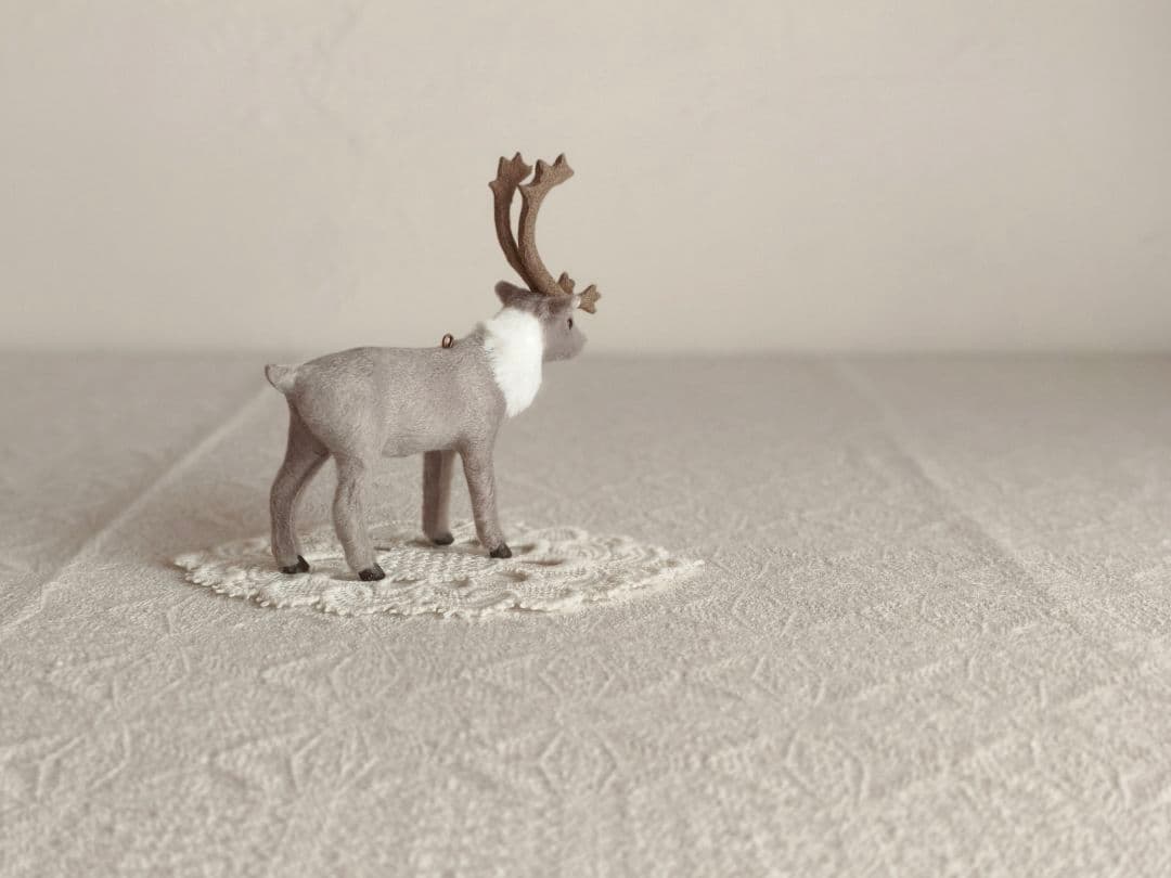 【まーちゃんさま】ornament ❀ * グレーのステキなトナカイさん