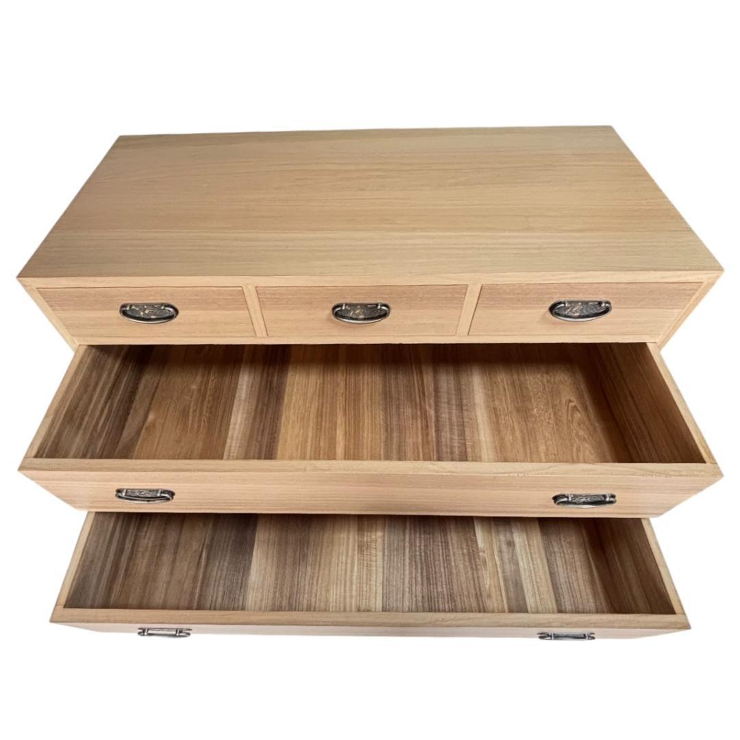 高級　加茂箪笥　桐タンス　5段