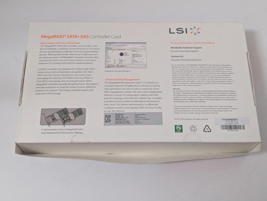 拡張カード LSI MegaRAID 9285-8e