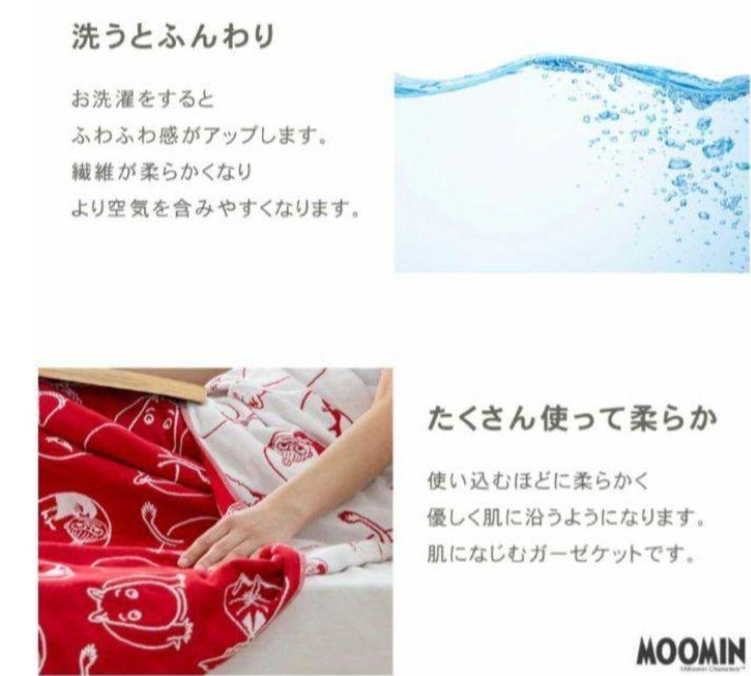 ☆ムーミンの6重ガーゼケット　2枚セット シングルサイズ☆