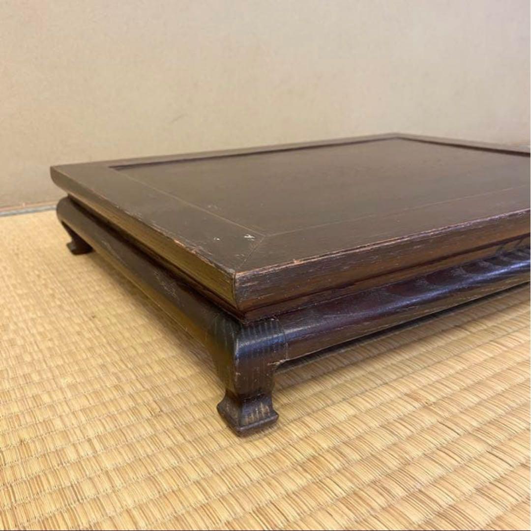 家具職人オリジナル盆栽飾り台　平卓 オリジナル一品物　48センチ