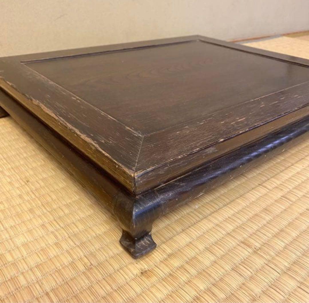 家具職人オリジナル盆栽飾り台　平卓 オリジナル一品物　48センチ