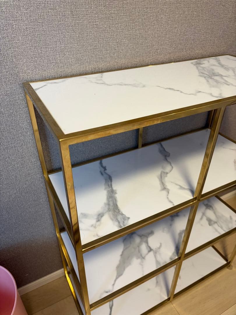 Francfranc フランフラン レーヌ シェルフ 棚 2s 4段　大理石調