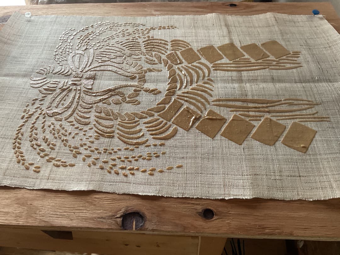 藍染　正月飾り　しめ縄　大単体　手染め