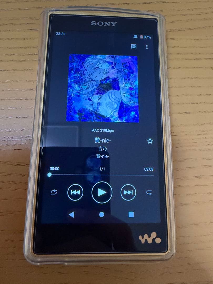 マンセルSONY NW-WM1ZM2 ＋ TPUケース,ガラスフィルム付