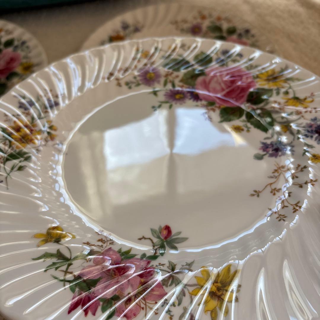   Arcadia 花柄　4枚セット27cm