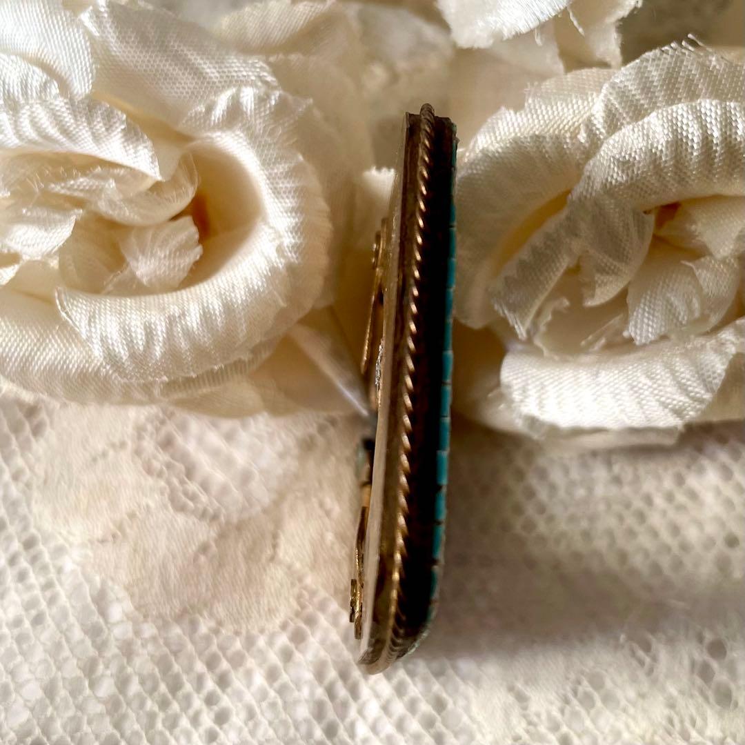 マイクロモザイクミニフレーム　イタリアアンティーク 検:フランスアンティーク