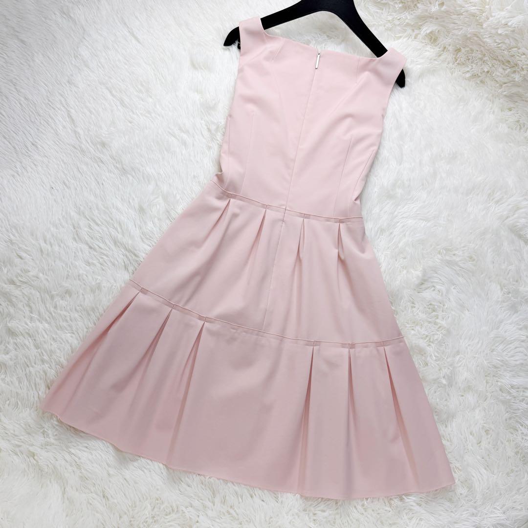 美品♡最高級♡Rene ルネ Aライン フレアスカート ワンピース ピンク