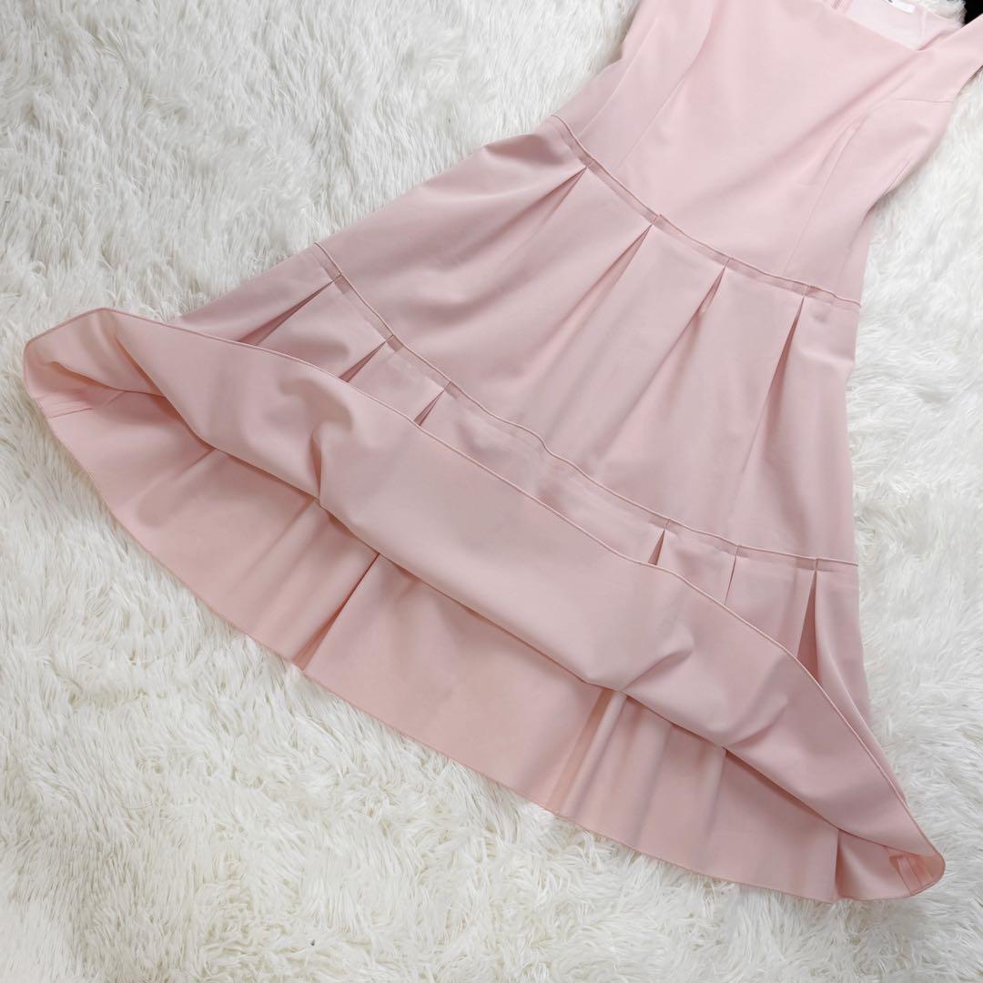 美品♡最高級♡Rene ルネ Aライン フレアスカート ワンピース ピンク