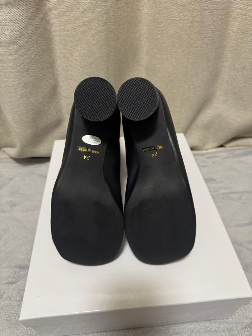 スローブイエナ ブラックブーティ 中ヒール