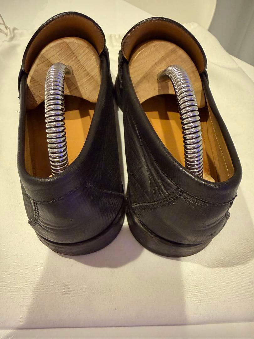 Louis Vuitton ブラックレザー ローファー