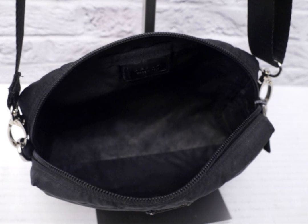 ◆ PRADA プラダ ナイロンxレザー ショルダー カメラ バッグ ポーチ 黒