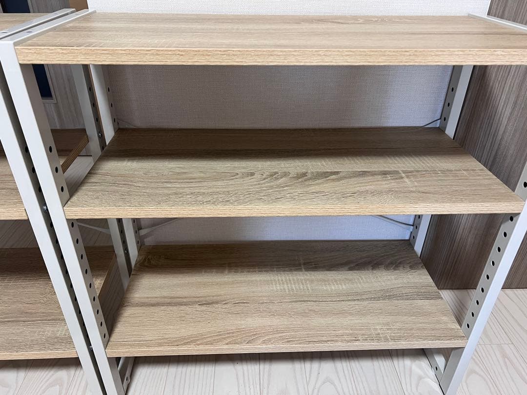 【本日限定価格】LOWYA オープンラック シェルフ 2個セット 可動棚