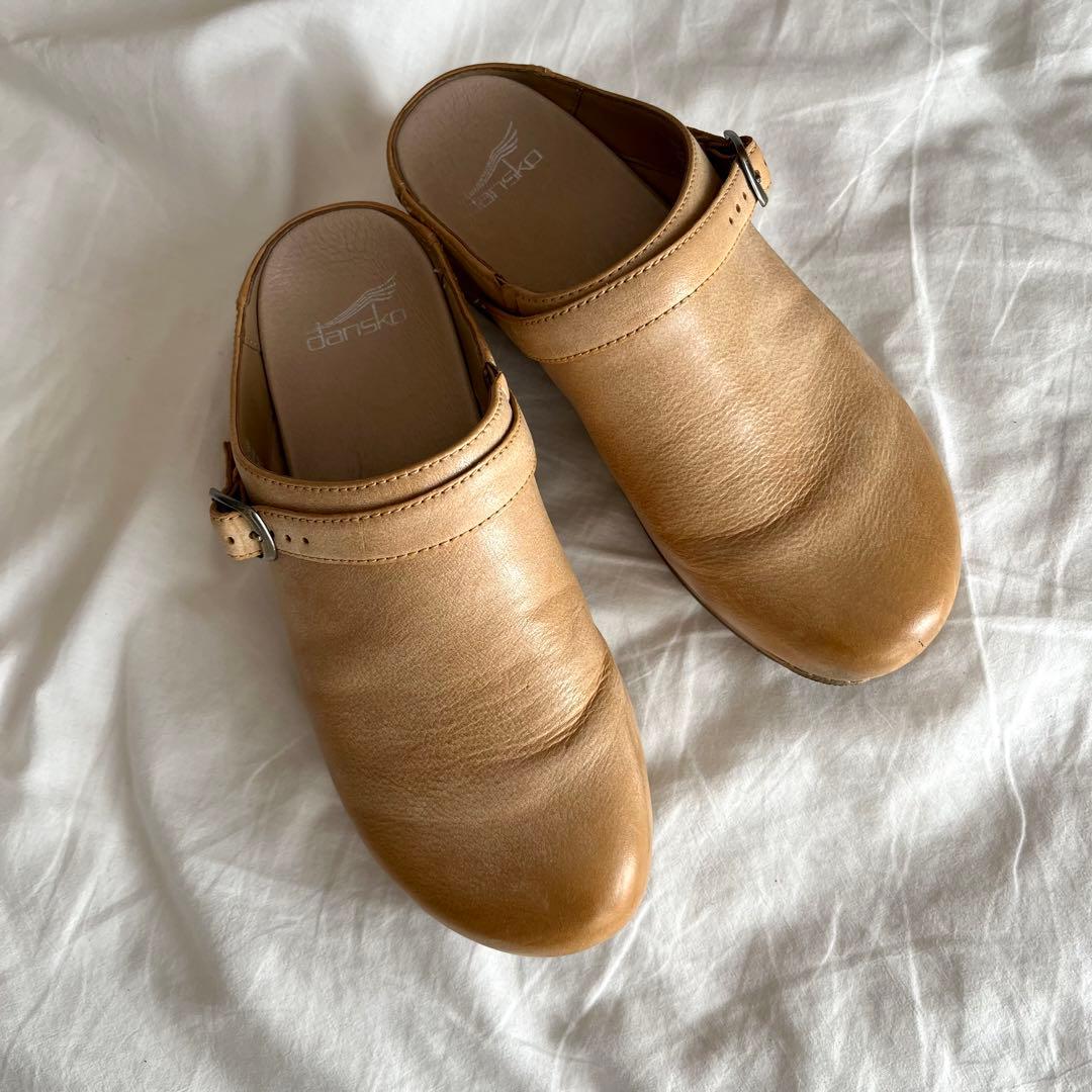 希少カラー✳︎ダンスコ　サボ　ストラップ　37 23.5〜24 ハニー 2way