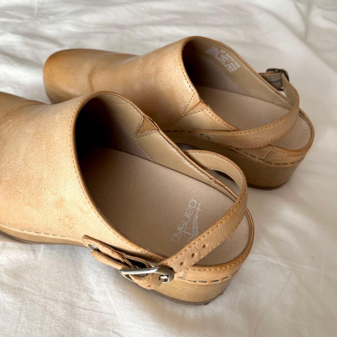 希少カラー✳︎ダンスコ　サボ　ストラップ　37 23.5〜24 ハニー 2way