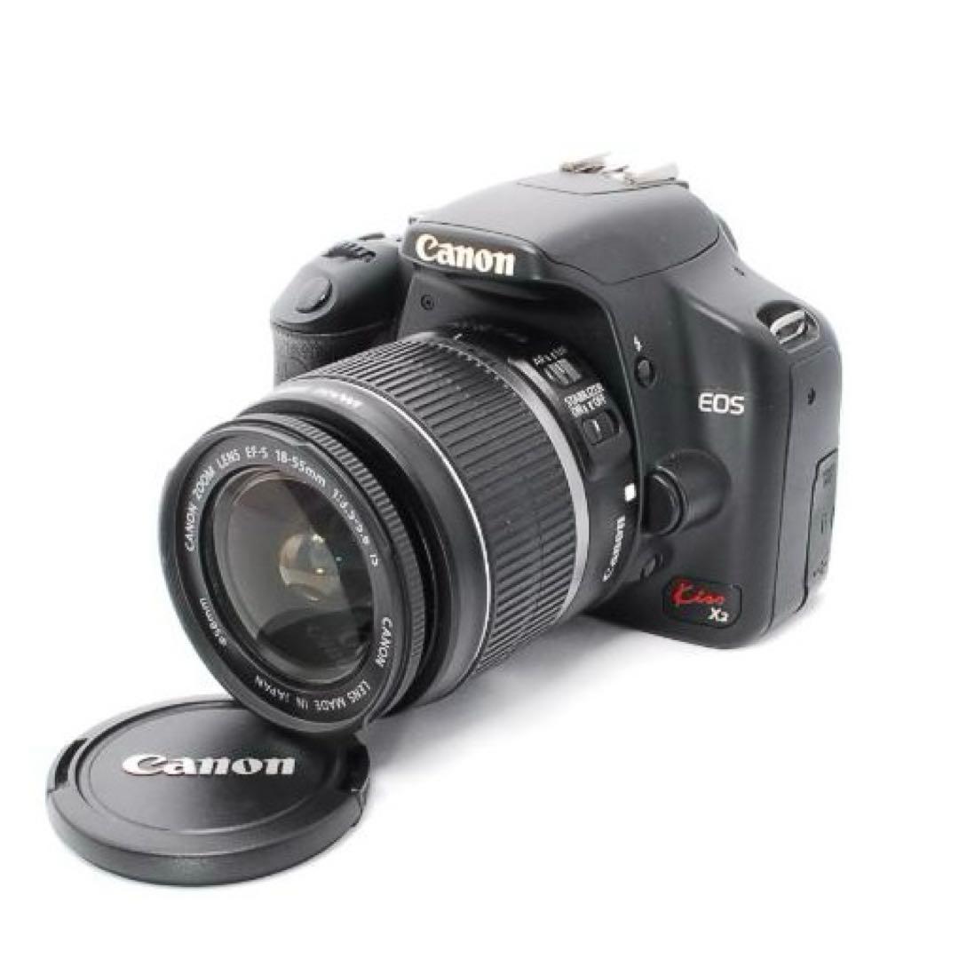 CANON EOS kiss X2一眼レフ 18-55m 付属品付きですぐ使える