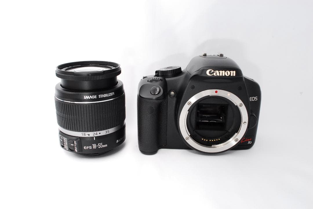 CANON EOS kiss X2一眼レフ 18-55m 付属品付きですぐ使える