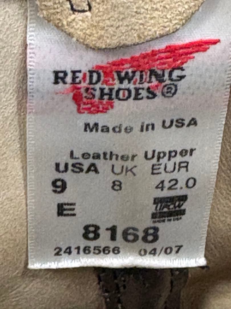 ✨廃盤品✨ レッドウィング ペコス 8168 米国製 8.0D