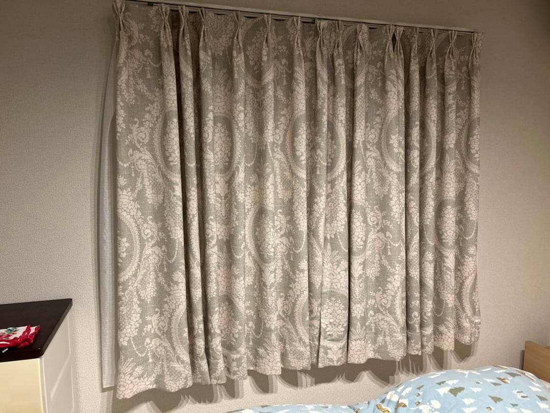 【patty】アンティーク風ドレープカーテン&レースカーテンセット