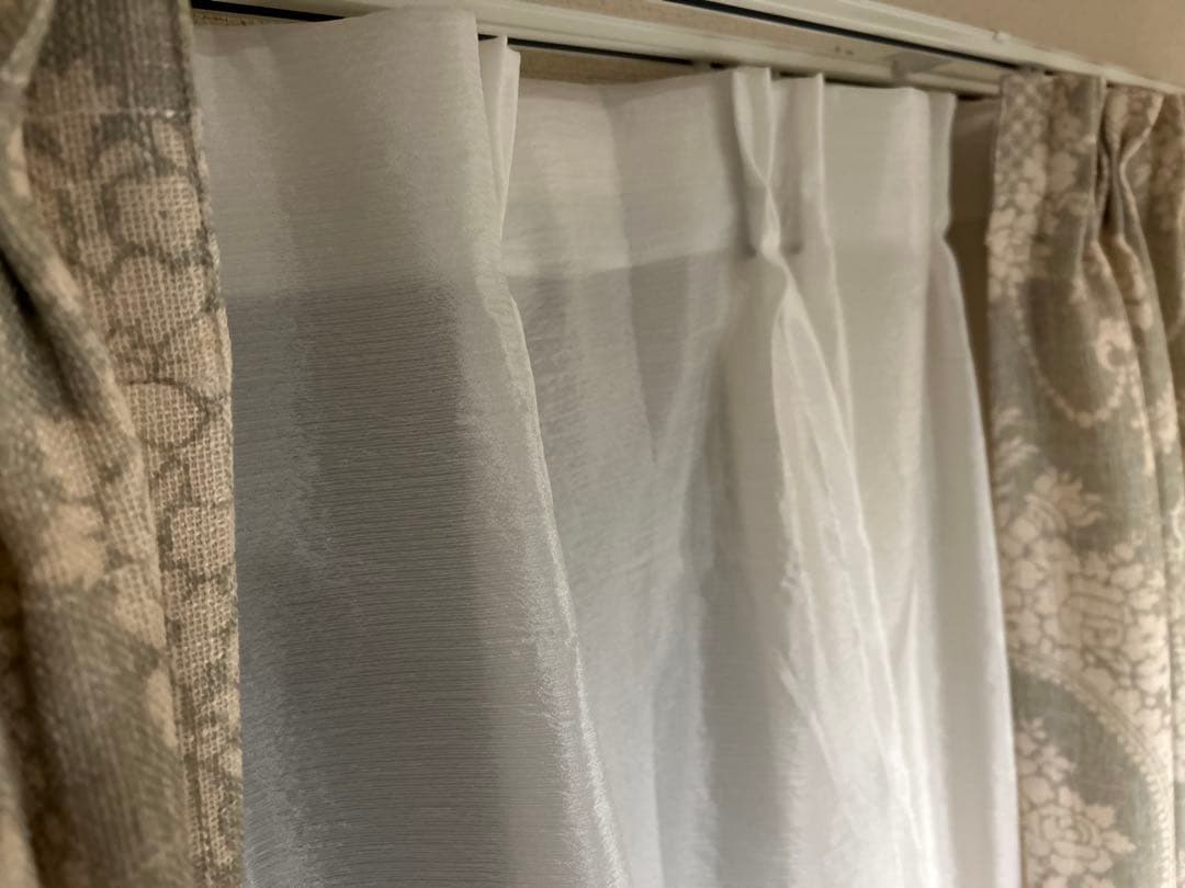 【patty】アンティーク風ドレープカーテン&レースカーテンセット