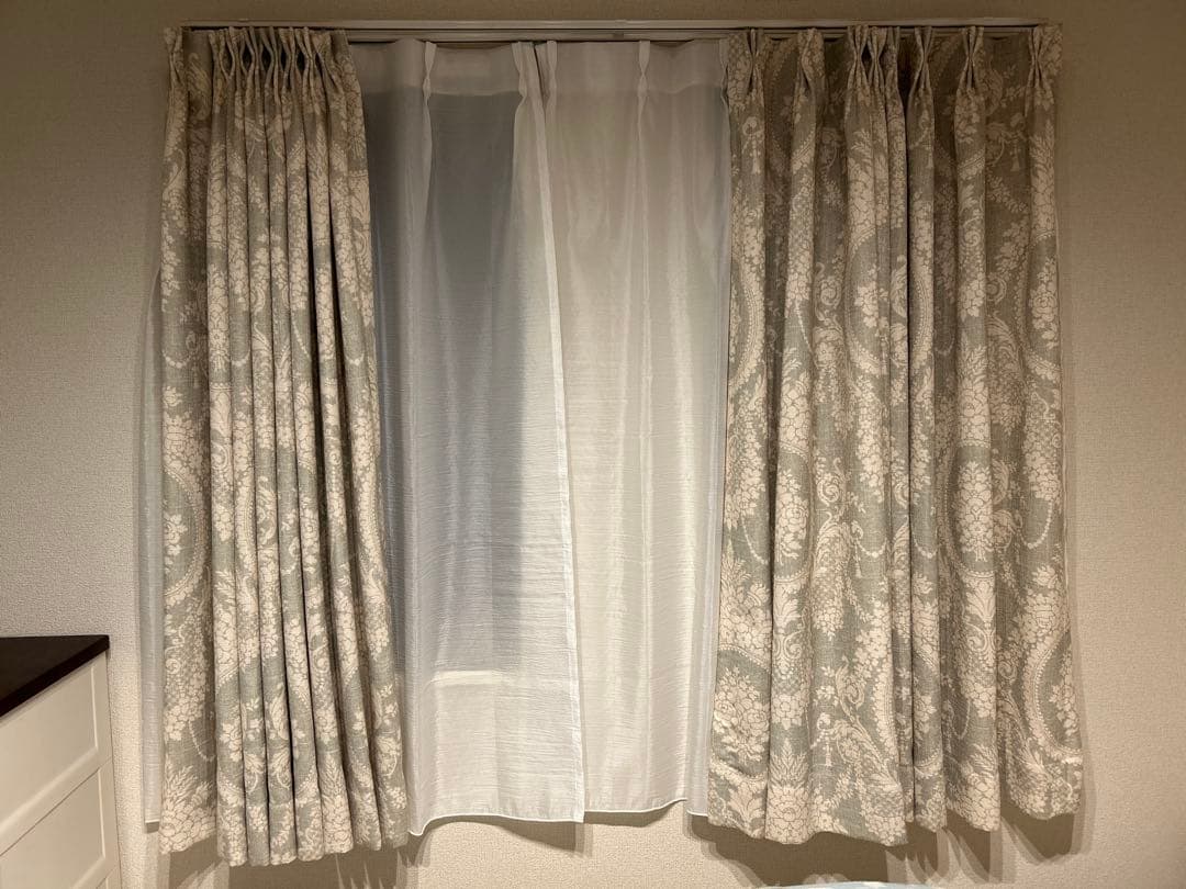 【patty】アンティーク風ドレープカーテン&レースカーテンセット