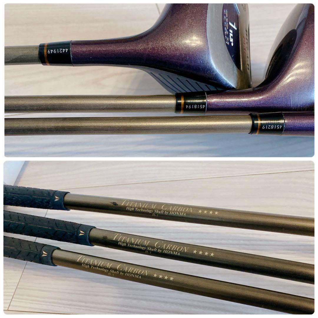 HONMA LB-280 チタン アイアン10本 BIG-LBウッド パター付