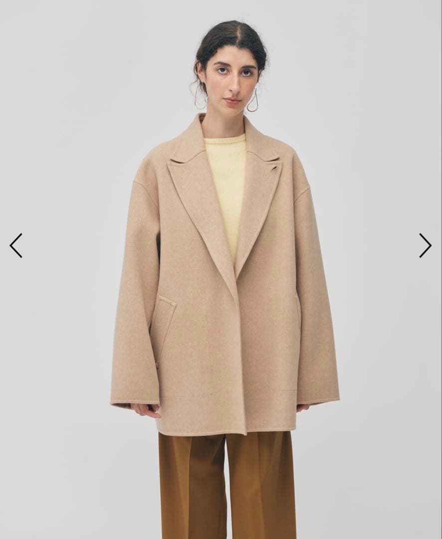 新品タグ付POSTELEGANT ポステレガント　ウールリバー ショートコート